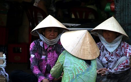 Frauen Saigon Hintergrundbild