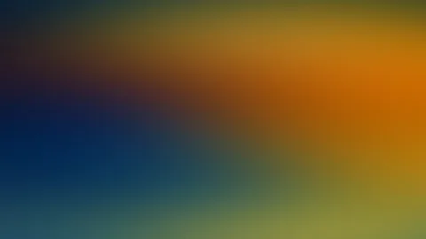 Unscharfer Farbverlauf von Dunkelblau unten links zu leuchtendem Orange oben rechts, dazwischen olivgrüne Töne.