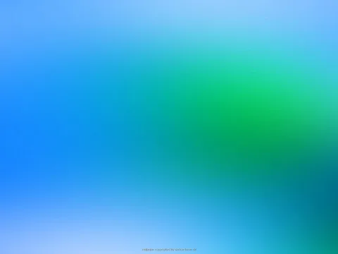 Unscharfer Farbverlauf von Hellblau über Blau bis Grün, rechts unten dunkler Türkis.
