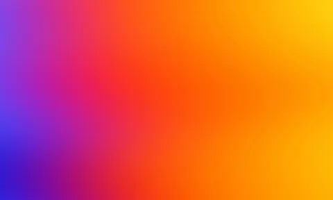 Weich verlaufender Farbverlauf von Violett und Blau links unten über Magenta und Rot bis zu Orange und Gelb oben rechts