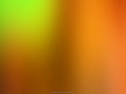 Weicher Farbverlauf von Grün links oben über Gelb und Braun in der Mitte zu Orange und Rotorange rechts.