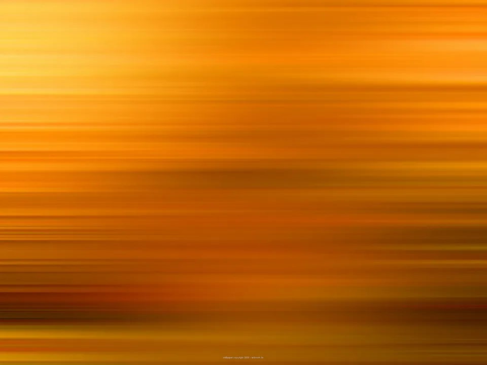 Abstrakte Fläche aus horizontalen, weich verwischten Streifen in Orange, Gelb und Braun, heller am oberen linken Rand und dunkler zum unteren Bildrand hin.