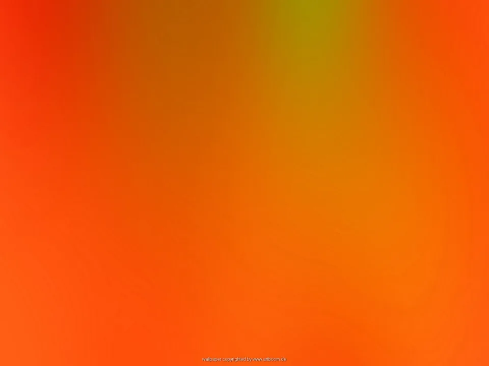 Weicher orangefarbener Farbverlauf mit einem gelblich-grünen Lichtschimmer oben in der Mitte.