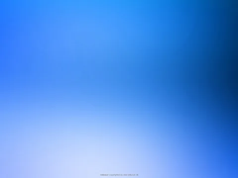 Weich verwischter Farbverlauf in Blau, oben dunkler, unten zur Mitte hin hell ausgeleuchtet, am unteren Rand eine kleine graue Schrift.