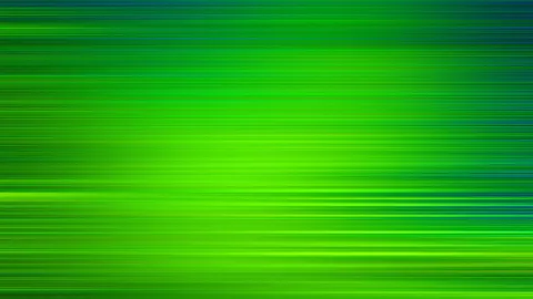 Abstrakte Fläche aus horizontalen grünen Streifen mit gelben und blauen Akzenten, die von links nach rechts verlaufen.