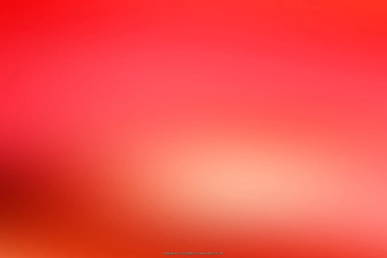 Weich verlaufende Fläche in Rot und Orange, unten rechts ein heller, rosafarbener Lichtschein.