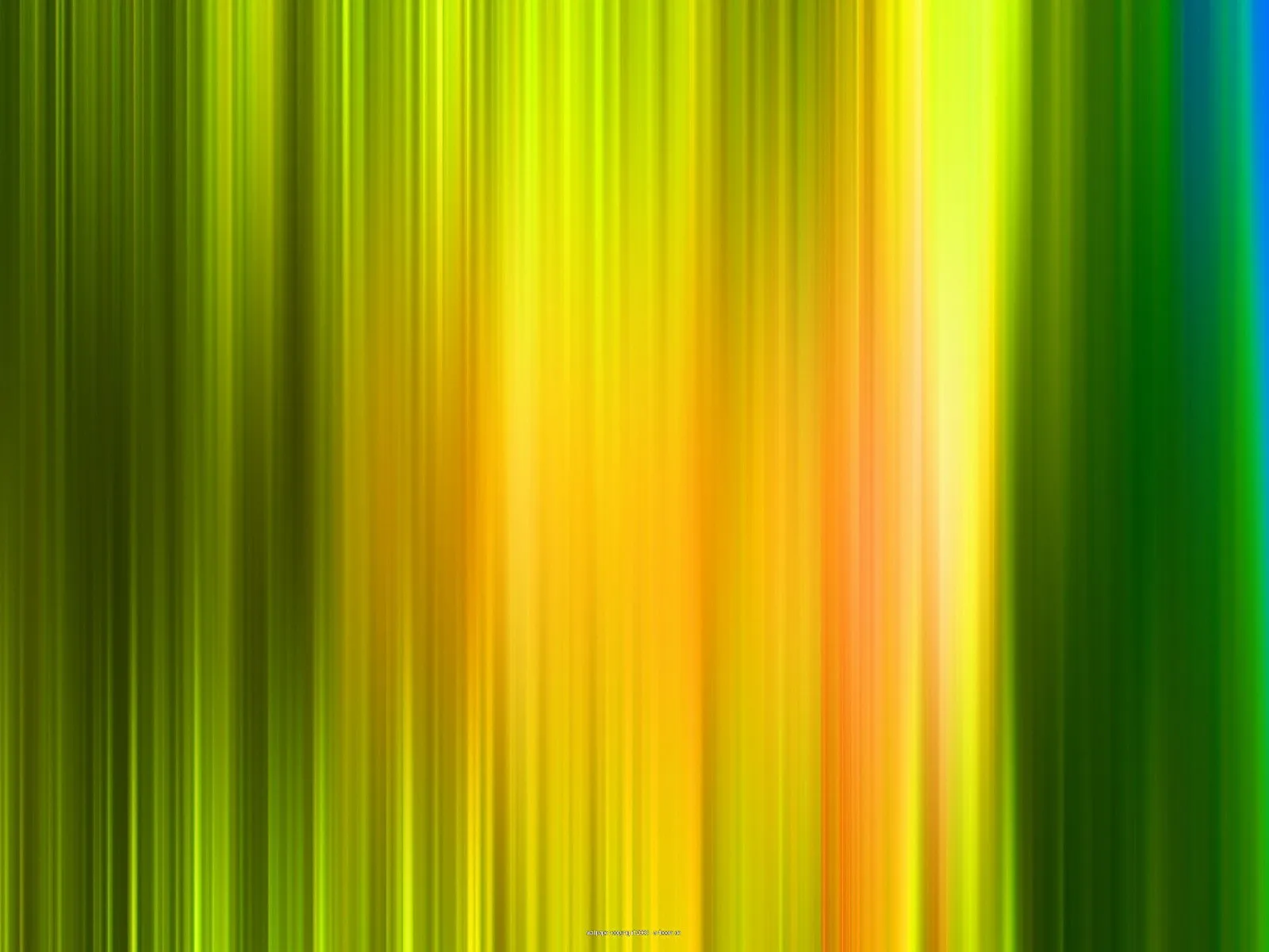 Abstrakte vertikale Streifen in Gelb, Orange, Grün und Blau, die wie weichgezeichnete Lichtstrahlen nebeneinanderliegen.