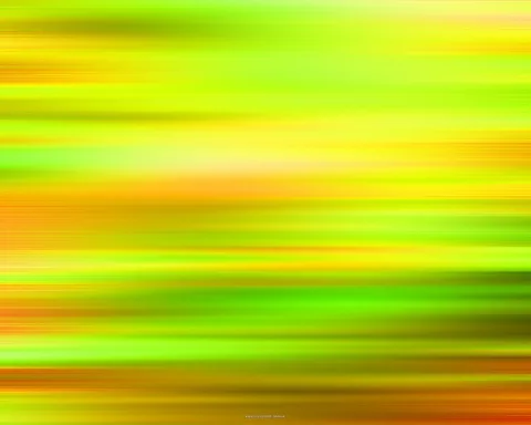 Horizontal verwischte Streifen in Gelb, Grün und Orange, die von oben nach unten ineinander übergehen.