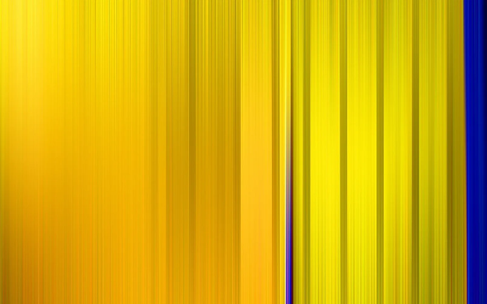 Vertikale, verwischte Streifen in Gelb, Orange und Gold, rechts ein schmaler blauer Streifen am Bildrand.