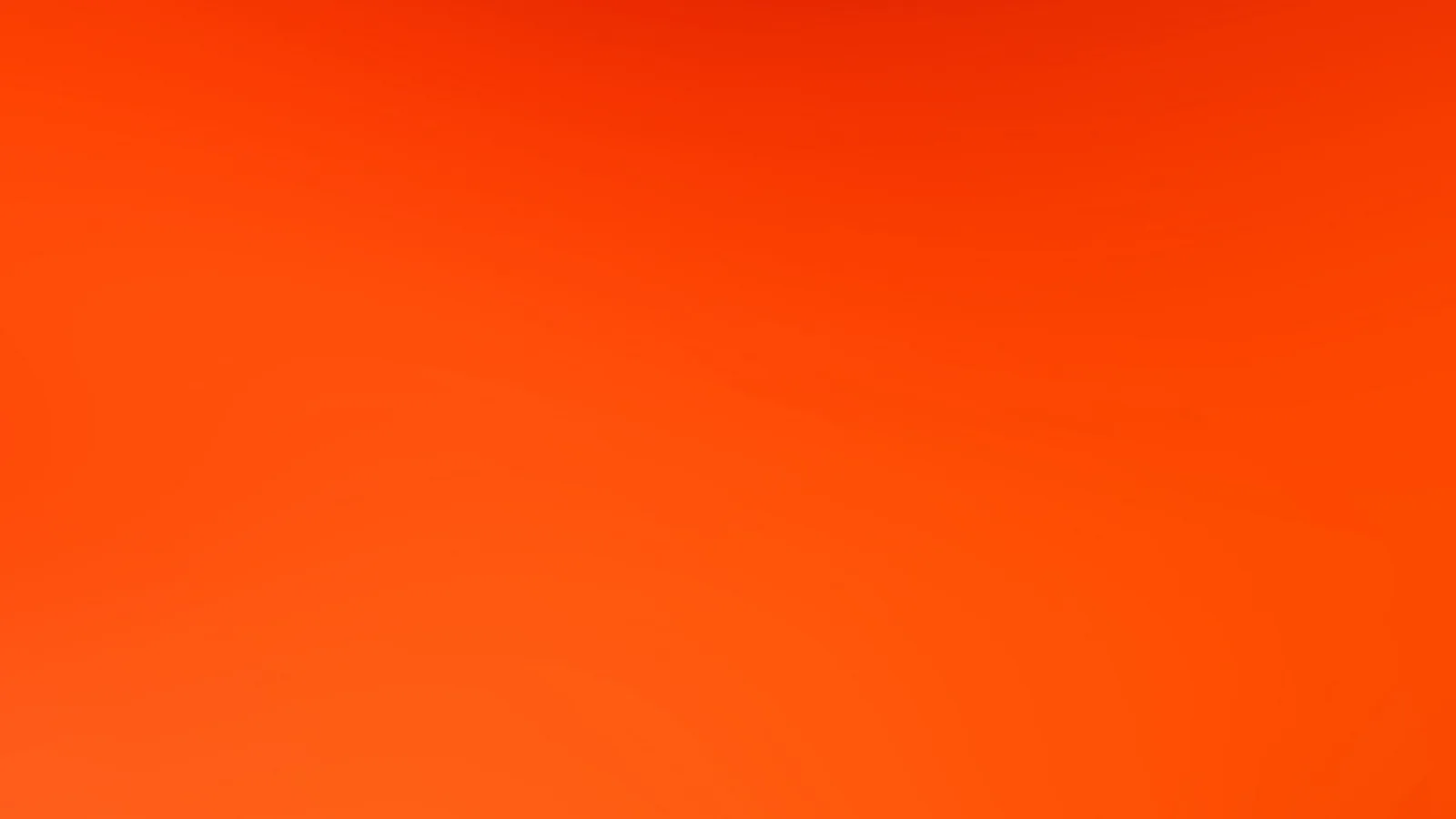 Ein flächiger Verlauf in Orange, oben dunkler und kräftiger, unten heller und leuchtender, ohne erkennbare Formen.