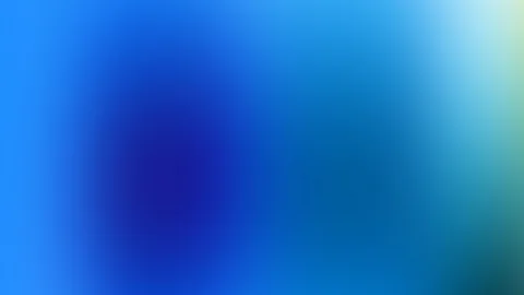 Weich verlaufender Farbverlauf in Blau und Türkis, dunkler Schwerpunkt links der Mitte, heller Bereich oben rechts.