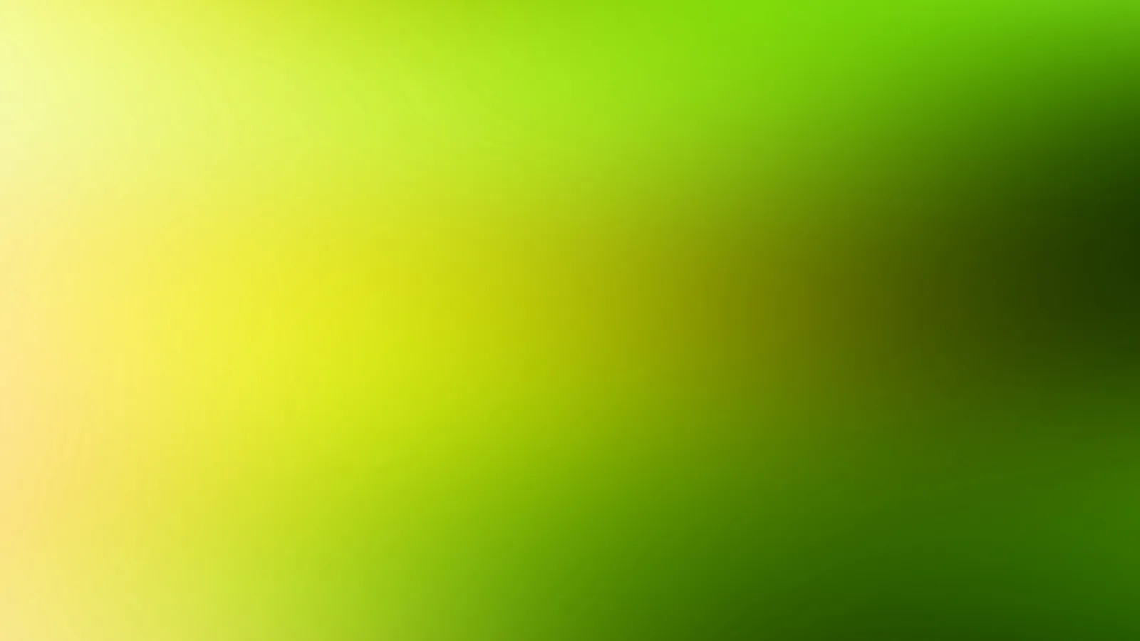 Unscharfer Farbverlauf von Gelb über Limettengrün bis zu dunklem Olivgrün, von links oben nach rechts unten dunkler werdend.