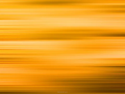 Abstrakte horizontale Streifen in warmen Orangetönen, die von hellen Gelbtönen zu dunklen Brauntönen wechseln, wie eine Wischbewegung.