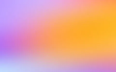Weich verlaufender Farbverlauf von Lila links über Pink bis Orange und Gelb rechts, unten links hellblau.