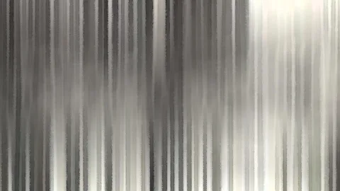 Abstraktes Muster aus vertikalen grauen und weißen Streifen, die nach unten hin weich verlaufen, links dunkler, rechts heller.