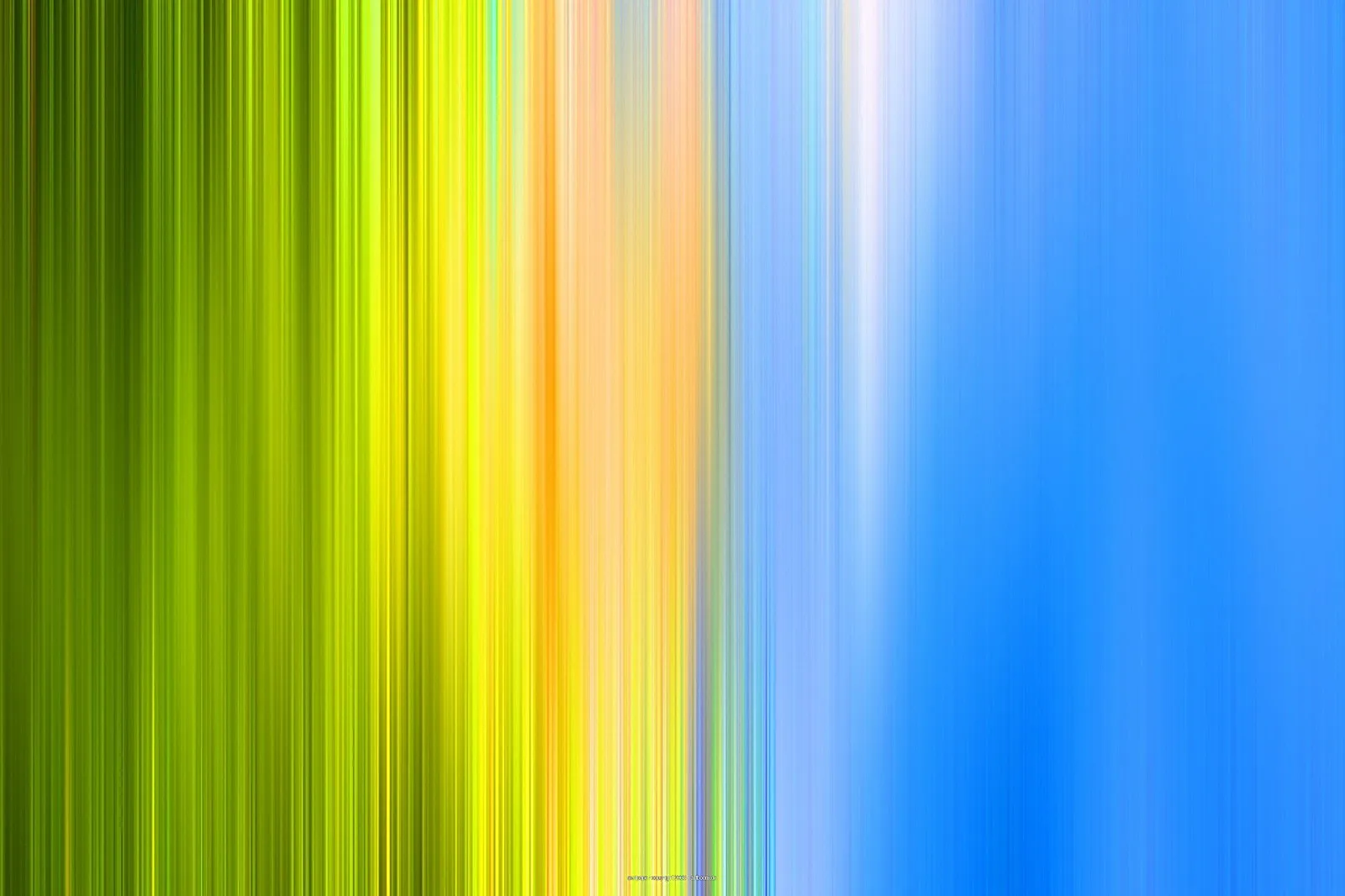 Vertikale, verwischte Streifen, die von Grün über Gelb und Orange zu Blau übergehen.
