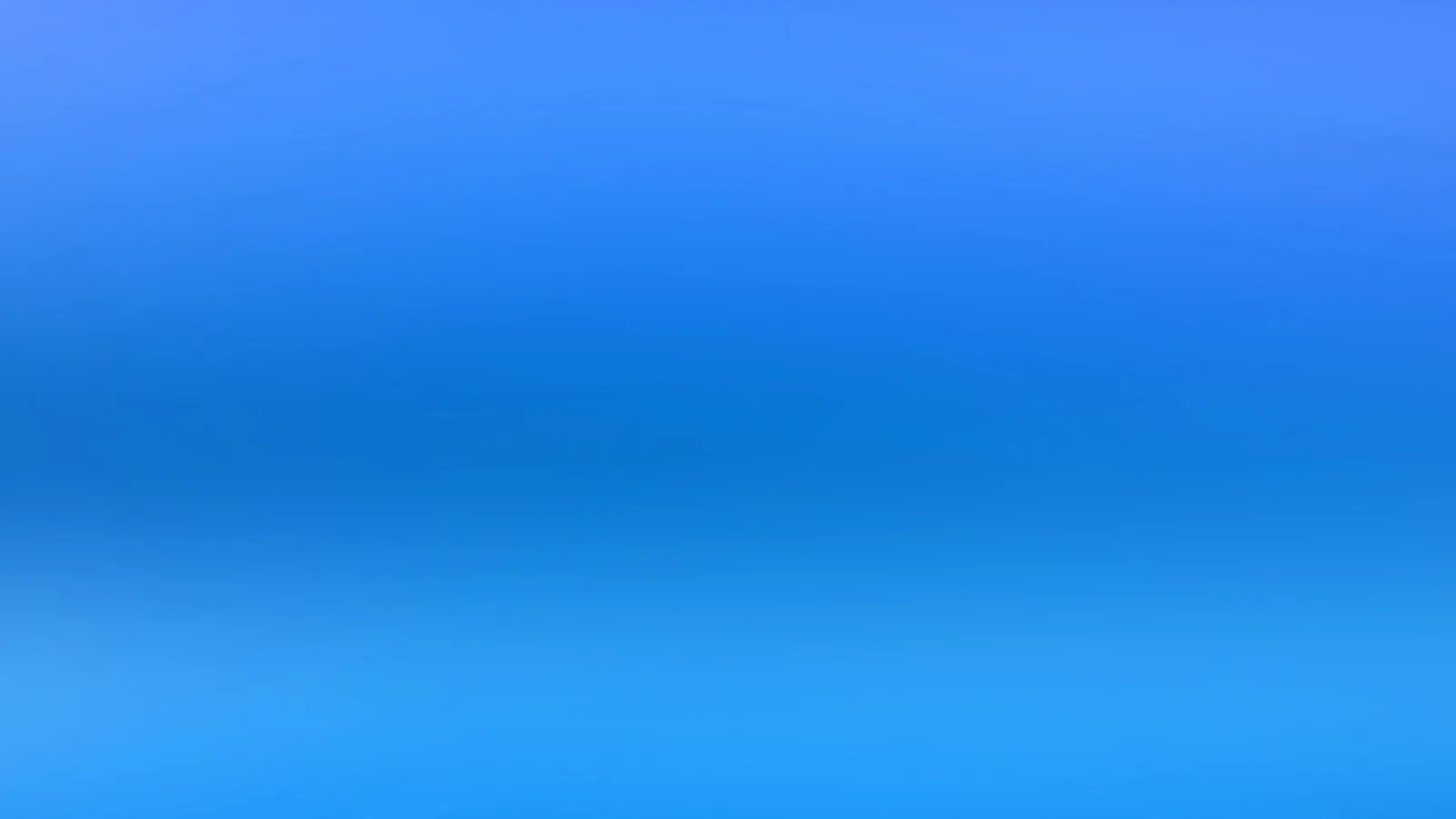 Weicher horizontaler Farbverlauf von hellem Blau oben über dunkleres Blau in der Mitte zu leuchtendem Hellblau unten.