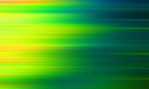 Horizontal verwischte Streifen in Gelb, Grün und Blau, die von links hell nach rechts dunkler werden.
