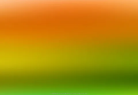Weich verschwommener Farbverlauf von hellem Orange über Rostorange und Gelb bis zu sattem Grün am unteren Rand.