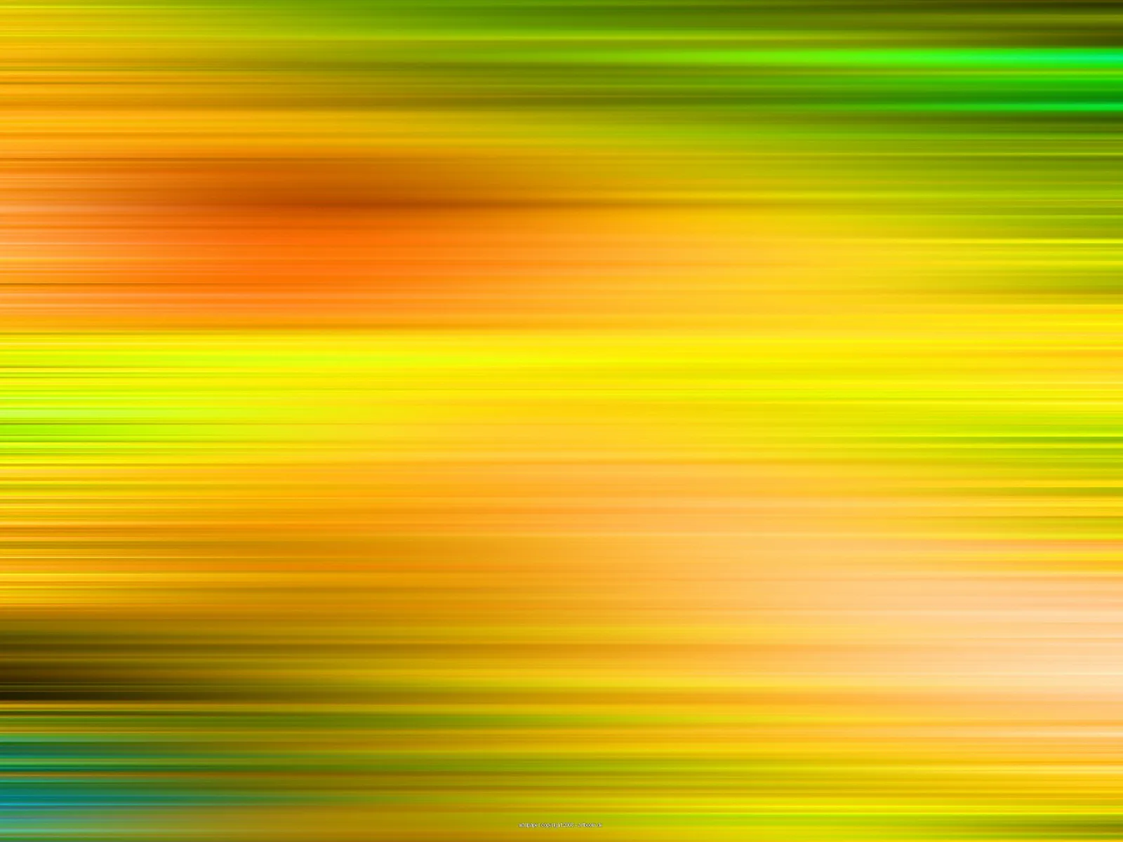 Abstrakte horizontale Streifen in Gelb, Orange und Grün, die von links nach rechts verwischen, mit einem dunkleren orangefarbenen Fleck im oberen linken Bereich.