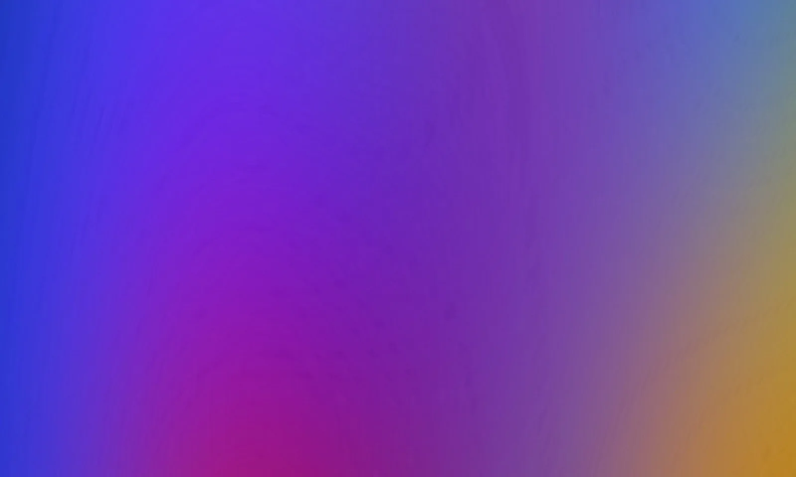 Weicher Farbverlauf von Blau links über Violett und Magenta bis zu Gold und Orange rechts unten, ohne erkennbare Motive.