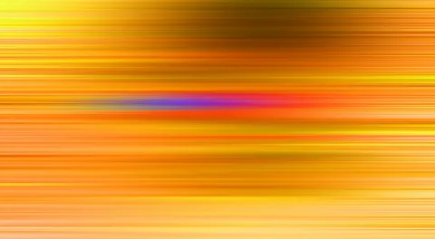 Abstraktes Bild mit horizontalen orangefarbenen und gelben Streifen, in der Mitte leuchtet ein violett-pinker Farbverlauf.