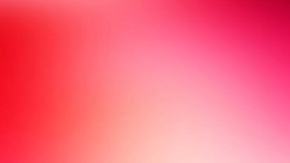 Farbverlauf von kräftigem Rot links über Rosa bis zu hellem Pastellrosa rechts unten, ohne erkennbare Motive oder Formen.