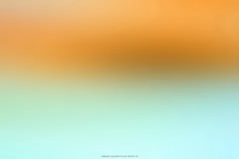 Unscharfer Farbverlauf von warmem Orange im oberen Bereich über Beige bis zu hellem Mintgrün und Türkis am unteren Rand.