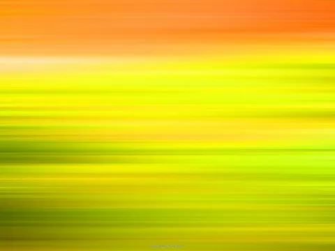 Abstrakte horizontale Schlieren in Orange oben, die nach unten in Gelb und Grün übergehen, wie eine Bewegungsunschärfe.