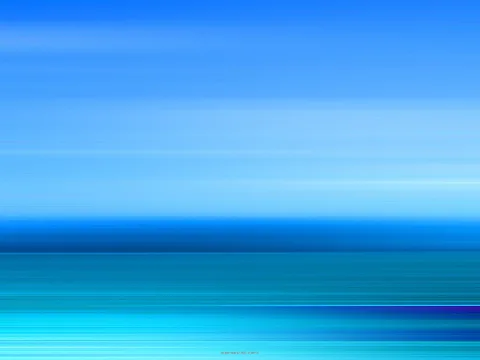 Horizontale, verwischte Streifen in Blau- und Türkistönen, oben hell, zur Mitte dunkler und unten wieder hell leuchtend.