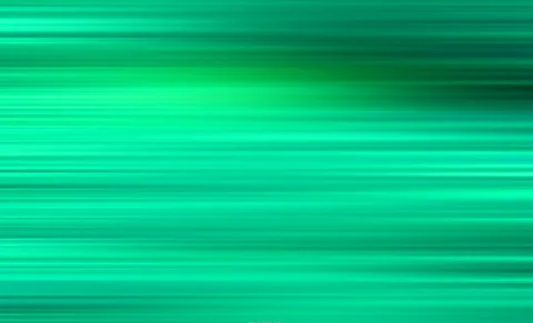Horizontale grüne Lichtstreifen mit einem hellen Leuchten im linken oberen Bereich und dunkleren Schlieren rechts oben.