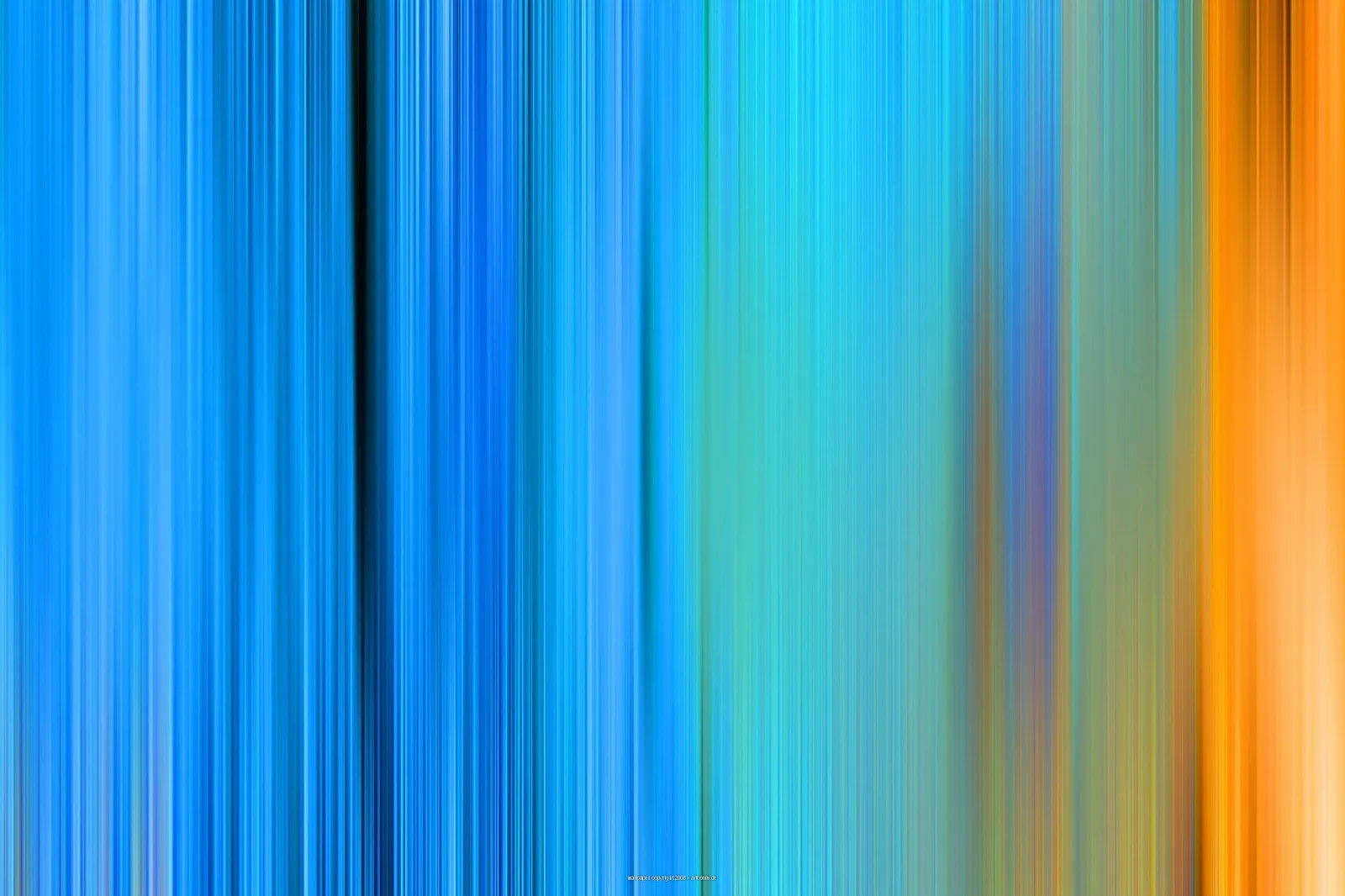 Abstraktes Bild aus vertikalen, verwischten Streifen in Blau, Türkis, Grün und Orange, die von links nach rechts ineinander übergehen.