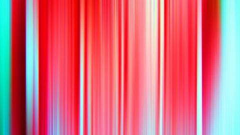Abstrakte vertikale Streifen in Rot, Pink, Weiß und Türkis, zu den Rändern hin heller und verwischt.