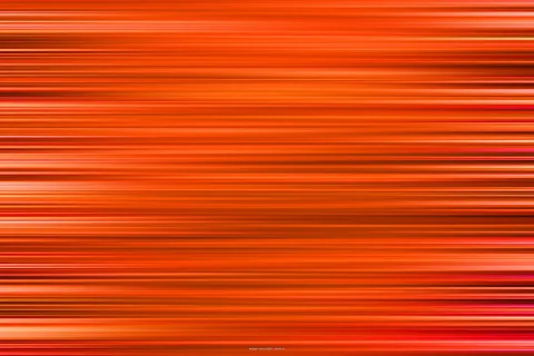 Abstrakte Komposition aus waagerechten, unscharfen Streifen in Orange, Rot und Gelb mit hellen und dunklen Abschnitten.