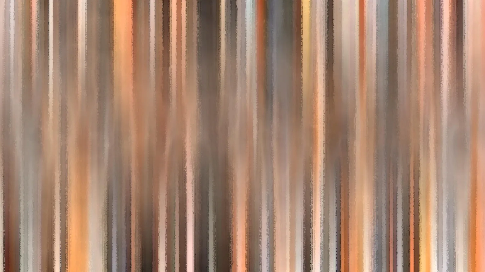 Vertikale, unscharf verlaufende Streifen in Beige, Braun, Grau und Orange.