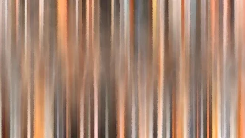 Vertikale, unscharf verlaufende Streifen in Beige, Braun, Grau und Orange.