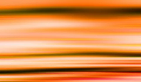 Abstrakte, horizontal verwischte Streifen in Orange, Gelb, Creme und dunklem Olivgrün, die von oben nach unten wechseln.