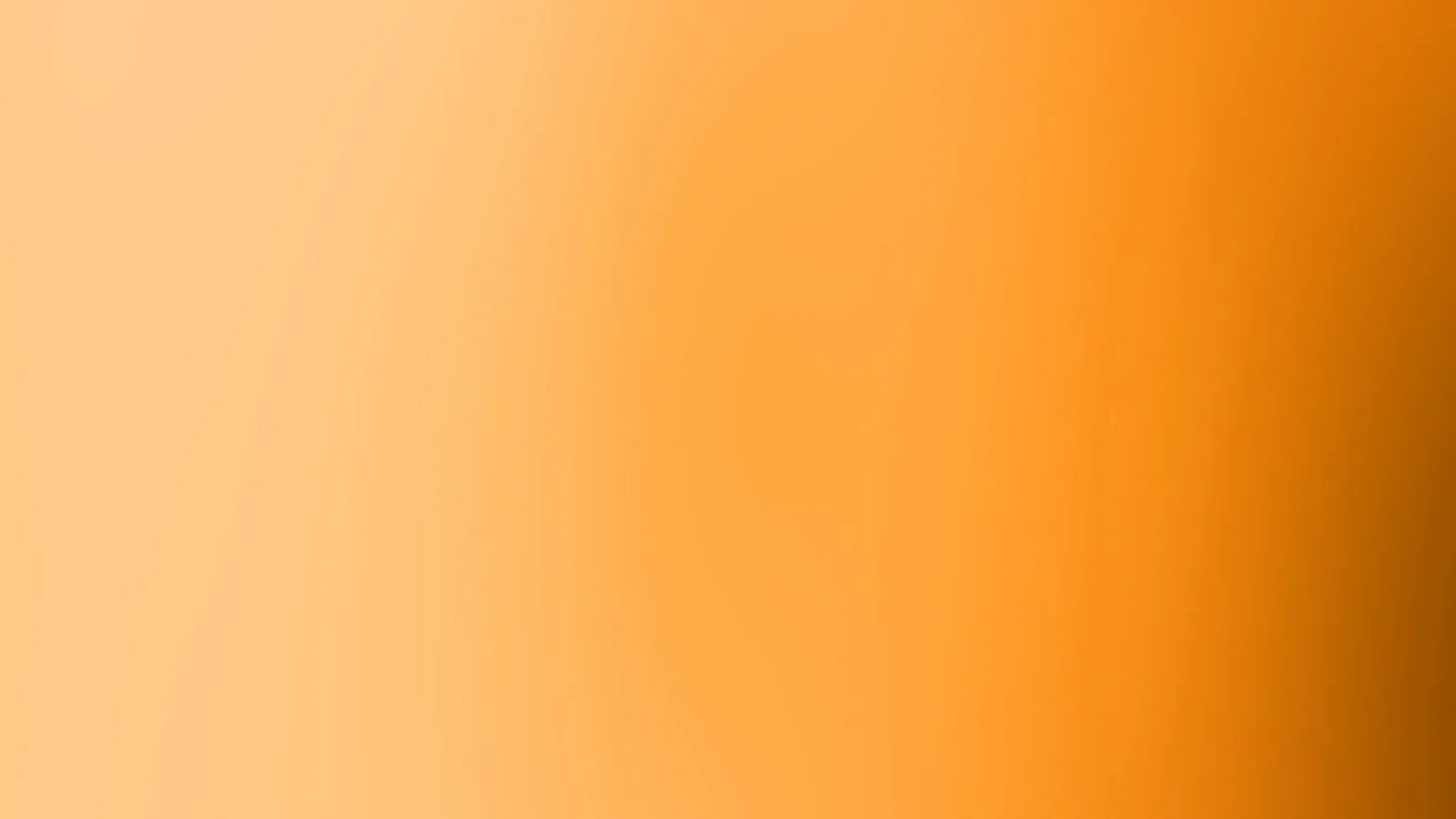 Weicher Verlauf von hellem Pfirsichorange links zu dunklem Braunorange am rechten Rand.