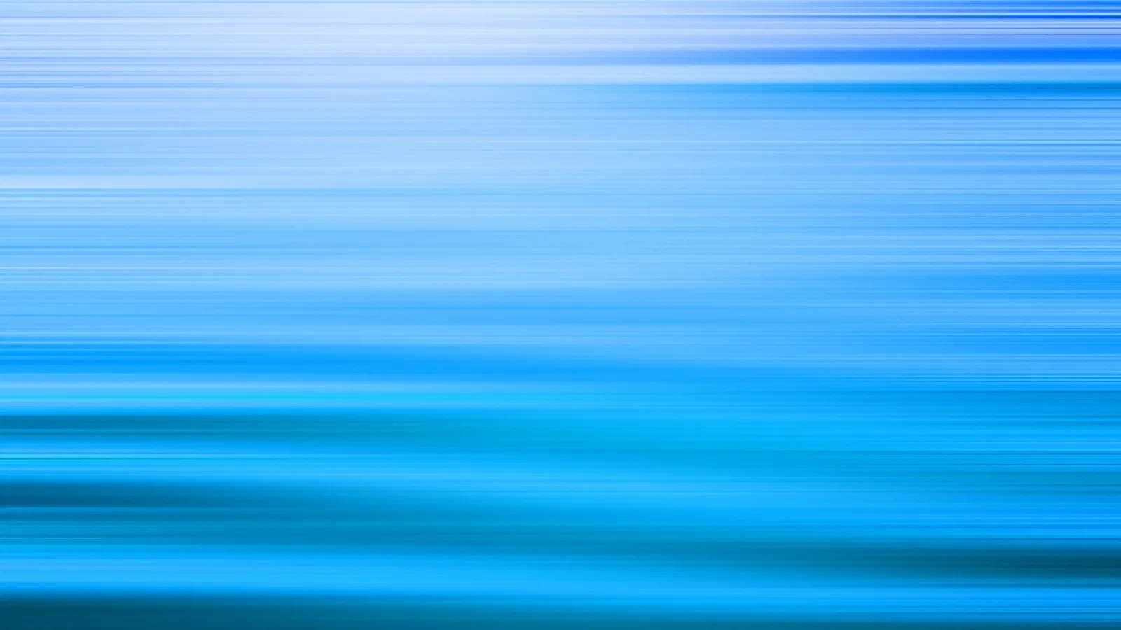 Horizontal verwischte Streifen in Blau- und Türkistönen, oben heller, unten dunkler