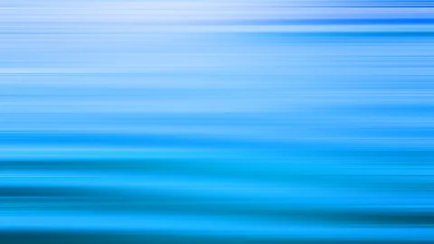 Horizontal verwischte Streifen in Blau- und Türkistönen, oben heller, unten dunkler