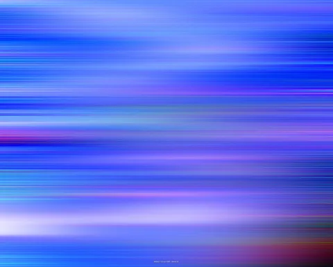 Abstrakte horizontale Streifen in Blau und Violett, unten links ein helles lila Lichtband.