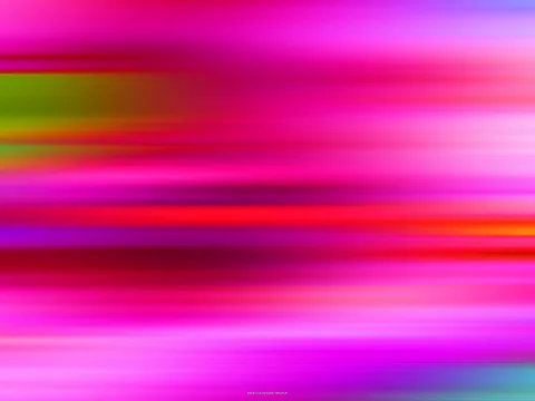 Horizontal verwischte Streifen in Pink, Magenta, Rot und Violett, links ein grüner Fleck.