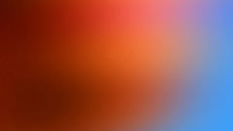 Weicher Farbverlauf: links dunkles Rotbraun, in der Mitte leuchtendes Orange, rechts Rosa übergehend in Hellblau.