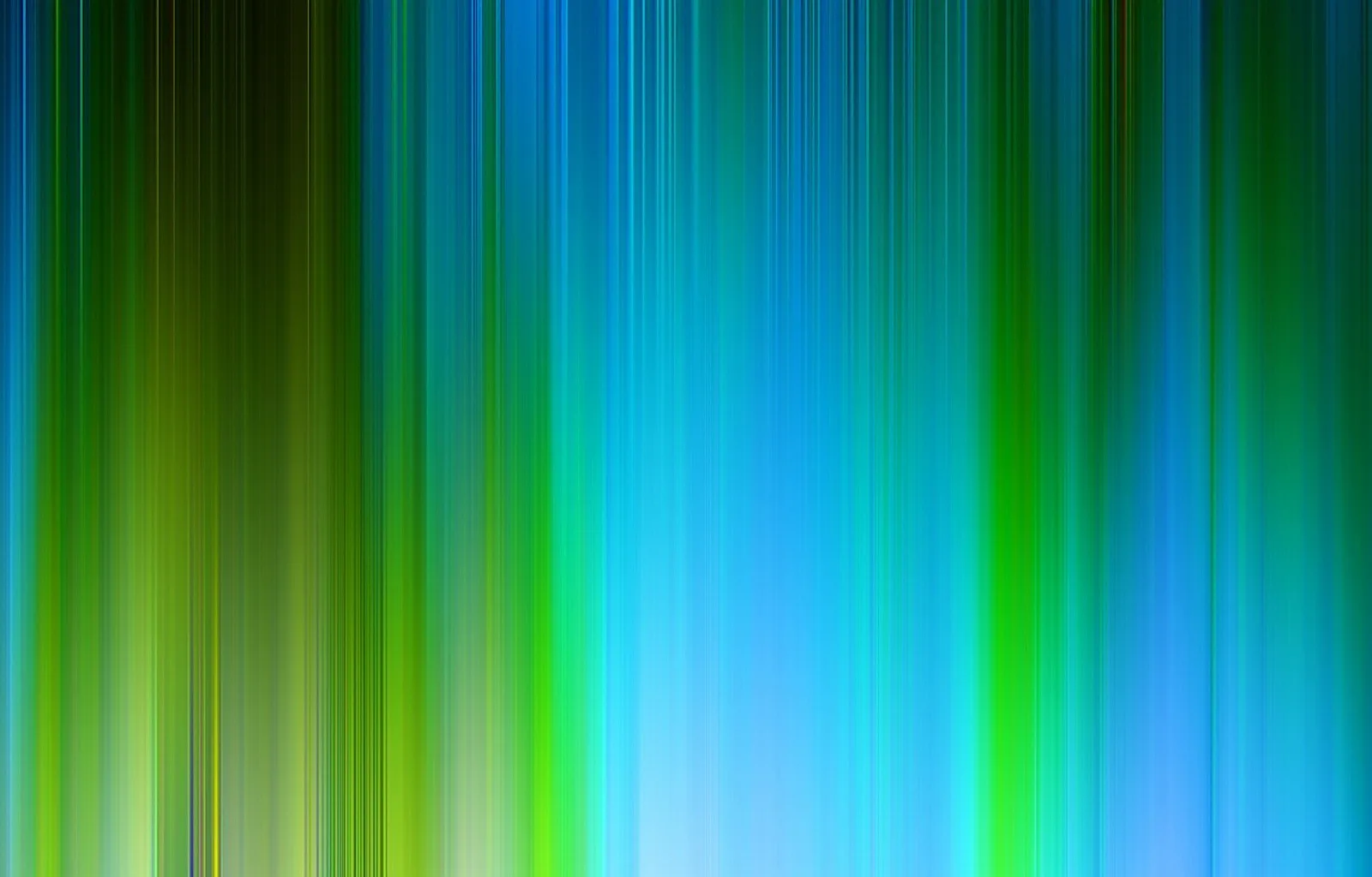 Abstrakter Verlauf aus vertikalen Streifen in Grün, Blau und Hellgrün, die von unscharf bis fein gezeichnet variieren.