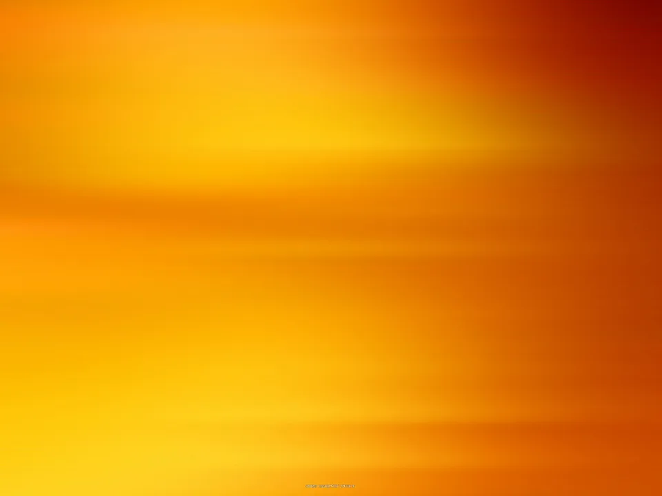 Abstrakter Verlauf in Orange und Gelb mit horizontalen, weichen Streifen, die von hellem Gelb in der Mitte zu dunklem Rot in der rechten oberen Ecke übergehen.