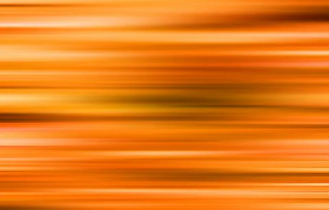 Abstrakte horizontale Streifen in Orange, Gelb und Braun, weich verschwommen, wie bei einer schnellen Wischbewegung.