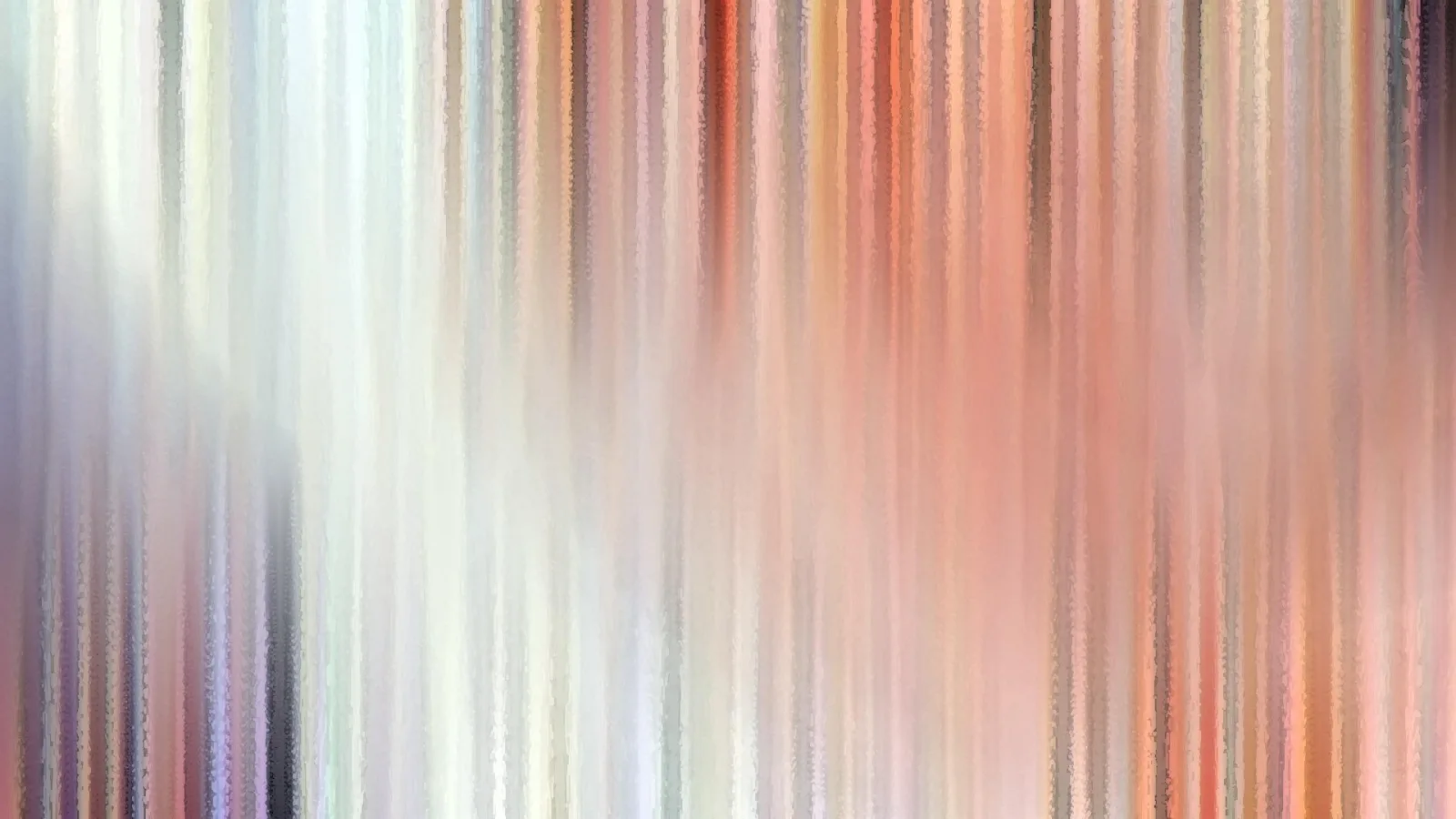 Abstraktes Bild mit senkrechten, weich verlaufenden Streifen in Rosa, Creme, Grau und Orange.