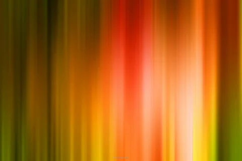 Vertikal verwischte Streifen in Orange, Rot, Gelb und Olivgrün, die von dunkel nach hell verlaufen.
