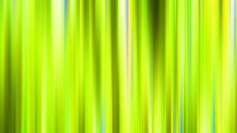 Abstrakte Komposition aus vertikalen, verwischten Streifen in Grün- und Gelbtönen, dazwischen vereinzelt bläuliche Lichtakzente.