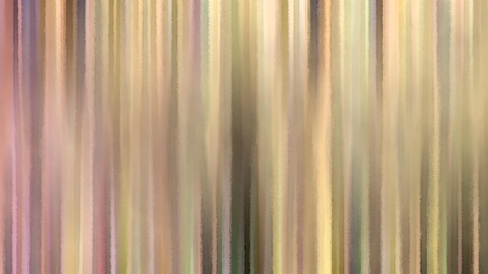 Abstrakte senkrechte Schlieren in Rosa, Beige und Olivgrün, weich verwischt.